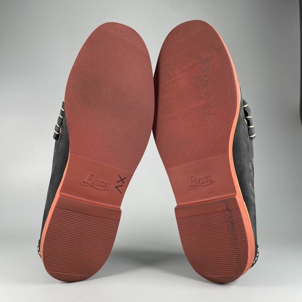 G.H. Bass Weejuns Men's 9 D Gray Suede Slip On Penny Loafers Casual Dress Shoes - Picture 4 of 9